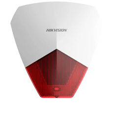 Sirena de exterior pe fir, Ax Hybrid, PC+ABS, 105 dB, LED rosu - HikVision DS-PS1-R