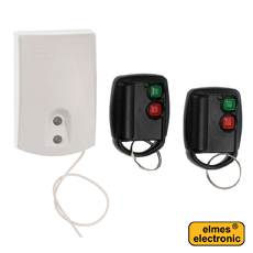 Modul receptor si 2 telecomenzi cu 2 butoane panica / armare / dezarmare - Elmes U2HS