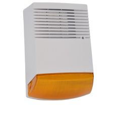 Sirena Exterior 128 dB/1m, flash, autoalimentata, protectie metal - OEM BS1