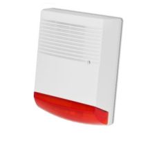 Sirena exterior cu flash, autoalimentata, carcasa dubla policarbonat + metal- PSS SIR-12V