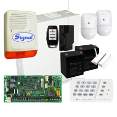 Kit sistem alarma SP4000, sirena exterior, REM15, RX1 - Paradox KIT S4 2N-EXT-W
