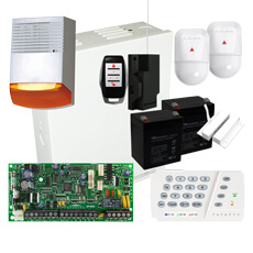 Kit sistem alarma SP4000, sirena exterior, RX1, REM15 - Paradox KIT S4 2N-EXTF6-W
