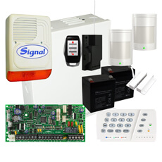 Kit sistem alarma SP4000, sirena exterior, RX1, REM15 - Paradox KIT S4 2P-EXT-W