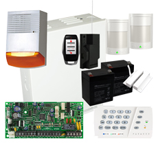 Kit sistem alarma SP4000, sirena exterior, REM15, RX1 - Paradox KIT S4 2P-EXTF6-W