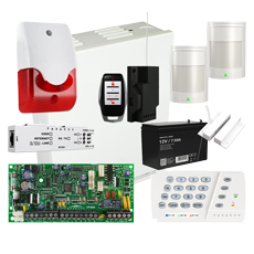 Kit sistem alarma SP4000, sirena interior, REM15, RX1, IP150+ - Paradox KIT S4 2P-INT-W-IP