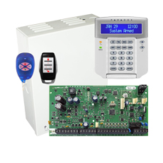Centrala alarma 32 zone Magellan MG5050+, tastatura, telecomanda - Paradox MG5050+ BOX-K32LCD+-REM