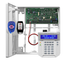 Kit hybrid Magellan, cutie metalica traf, tastatura, telecomanda - Paradox MG5075-BOX-K32LCD-REM