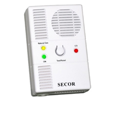 Detector de gaz metan si monoxid de carbon, sirena, 220V, LED - Primatech SECOR 2000/220V