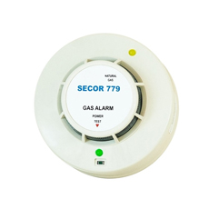 Detector de gaz metan, de tavan, alimentare, 12V, LED, alarma acustica - Primatech SECOR 779/12V