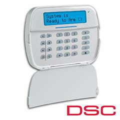 Tastatura LCD pe fir, 32 caractere alfanumerice, senzor temperatura, 128 zone- DSC NEO-LCD