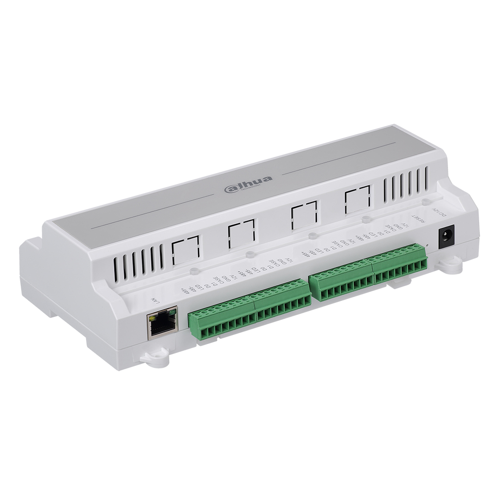 Modul control acces IP, PIN/card, amprenta, 100.000 carduri, 2 usi, 4 cititoare - Dahua ASC1202B-D