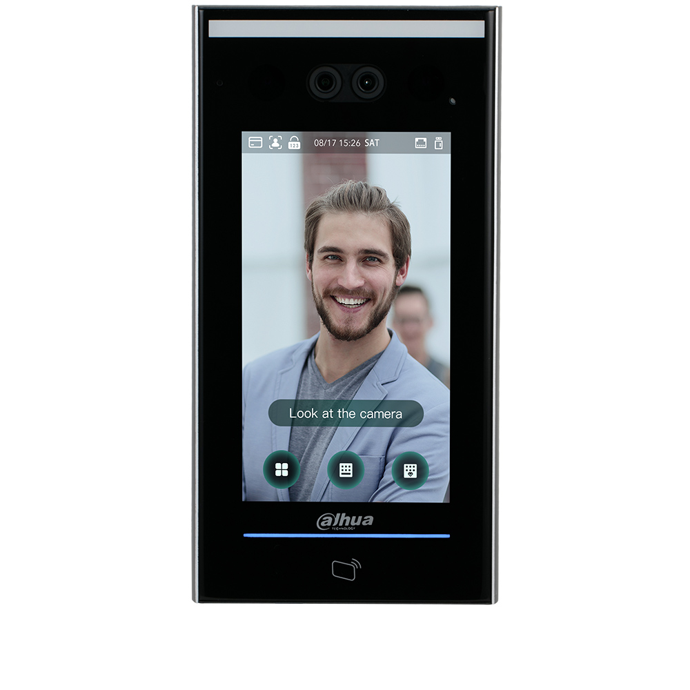 Control acces stand-alone Face Recognition, aplicatie mobil, pontaj, Mifare 13.56MHz- Dahua ASI7213X