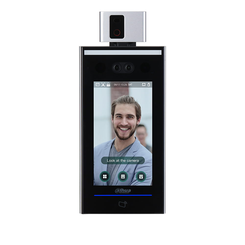 Control acces stand-alone Face Recognition, masurare temperatura, Tag 13.56MHz - Dahua ASI7213X-T1