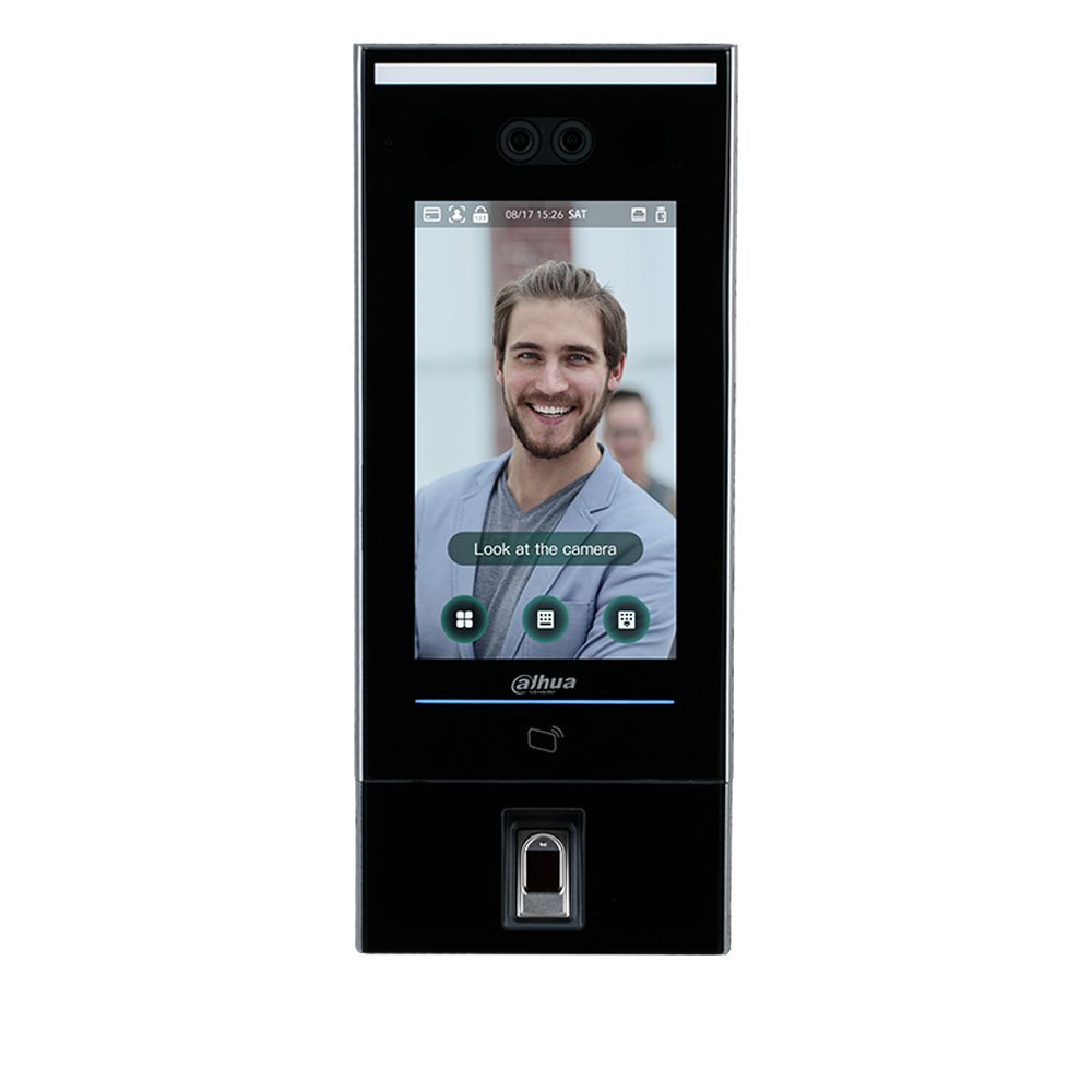 Control acces stand-alone Face Recognition, amprenta, aplicatie mobil, Tag 13.56MHz - Dahua ASI7214X