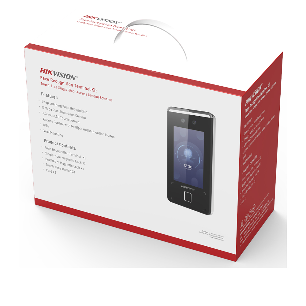 Kit Face recognition si amprenta, control acces pentru o singura usa - HikVision DS-KAS541