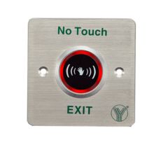 Buton de iesire incastrabil, fara atingere, cu infrarosu, Inox - Yli ISK-841C