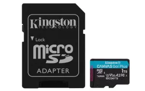 KINGSTON-SDCG4/1TB-1TB microSDXC Canvas Go Plus Gen4 200MB/ - Imagine 2