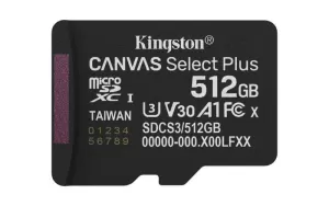 KINGSTON-SDCS3/512GBSP-512GB micSDXC Canvas Select Plus Gen3 15 - Imagine 2