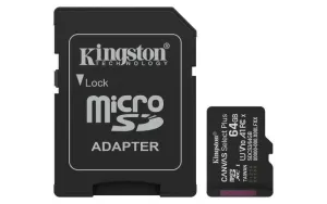 KINGSTON-SDCS3/64GB-64GB microSDXC Canvas Select Plus Gen3 1 - Imagine 2