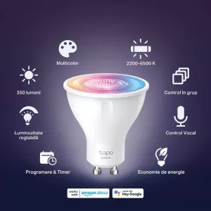 TP-LINK-TAPO L630-TP-LINK TAPO L630 SMART LIGHT BULB - Imagine 6