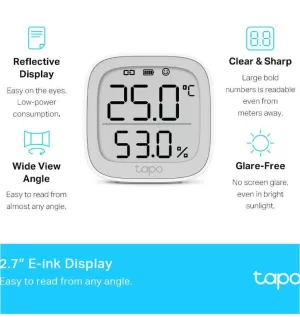 TP-LINK-TAPO T315-TP-LINK TAPO T315 SMART TEMP. MONITOR - Imagine 3