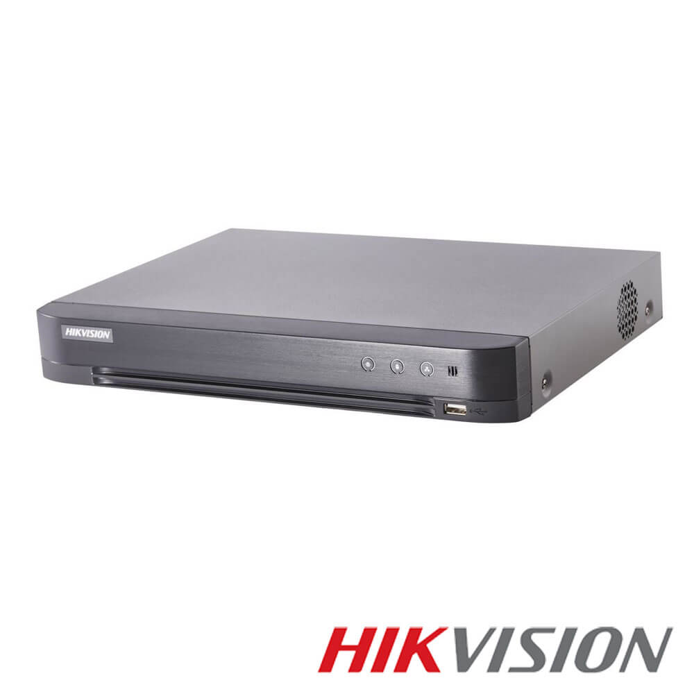 DVR 4 canale 8MP + 2 canale IP max 8MP, 2xHDD - HikVision DS-7204HTHI-K2