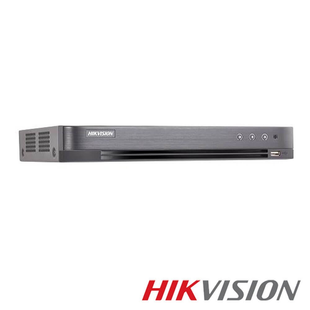 DVR 8 canale 8MP + 2 IP max 8MP, 2xHDD - HikVision DS-7208HTHI-K2