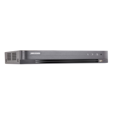 DVR 4 canale 4MP-N(videobalun integrat) + 2 canale IP, 2xHDD, H.265+- HikVision DS-7204HQHI-K1-B