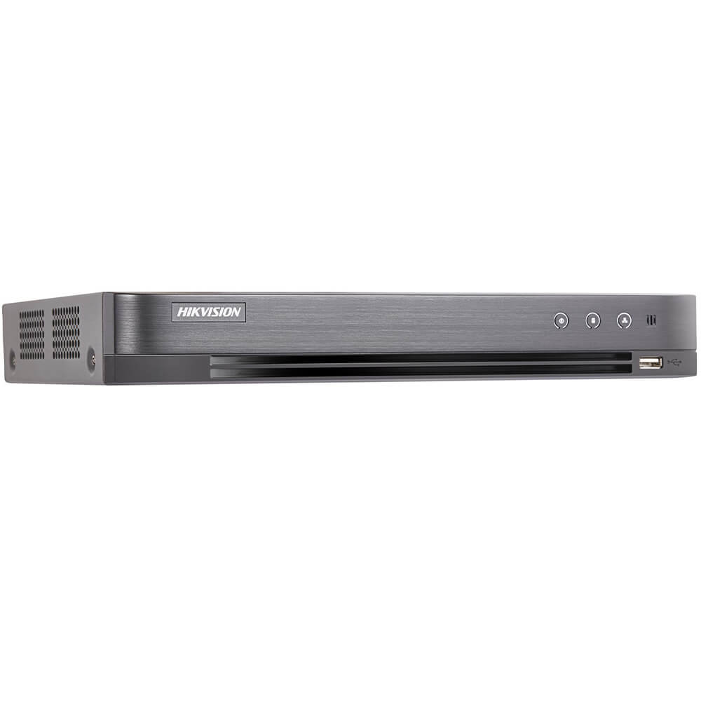 DVR 4 canale 5MP + 4 IP max 5MP, 1xHDD, 8MP doar pe canalul 1 la 8fps - HikVision DS-7204HUHI-K1/ES