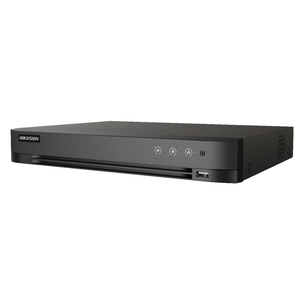 DVR Pentabrid 8 canale 5 MP +4 IP, 8MP pe primul canal, 1xHDD, Audio - HikVision DS-7208HUHI-K1/ES