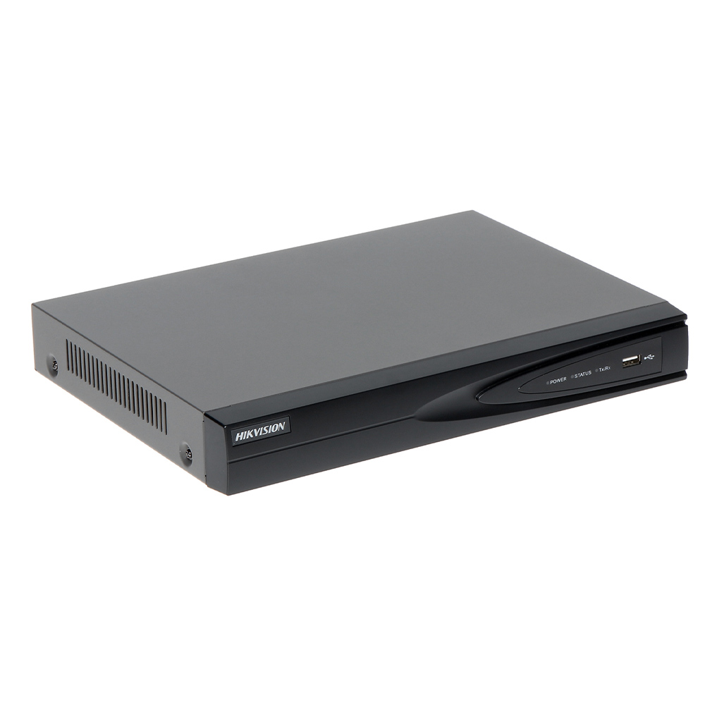 NVR 4 canale IP 8MP, 4K, Bitrate 40Mbps, 4xPoE, H.265+, 1xHDD - HikVision DS-7604NI-K1/4P/A
