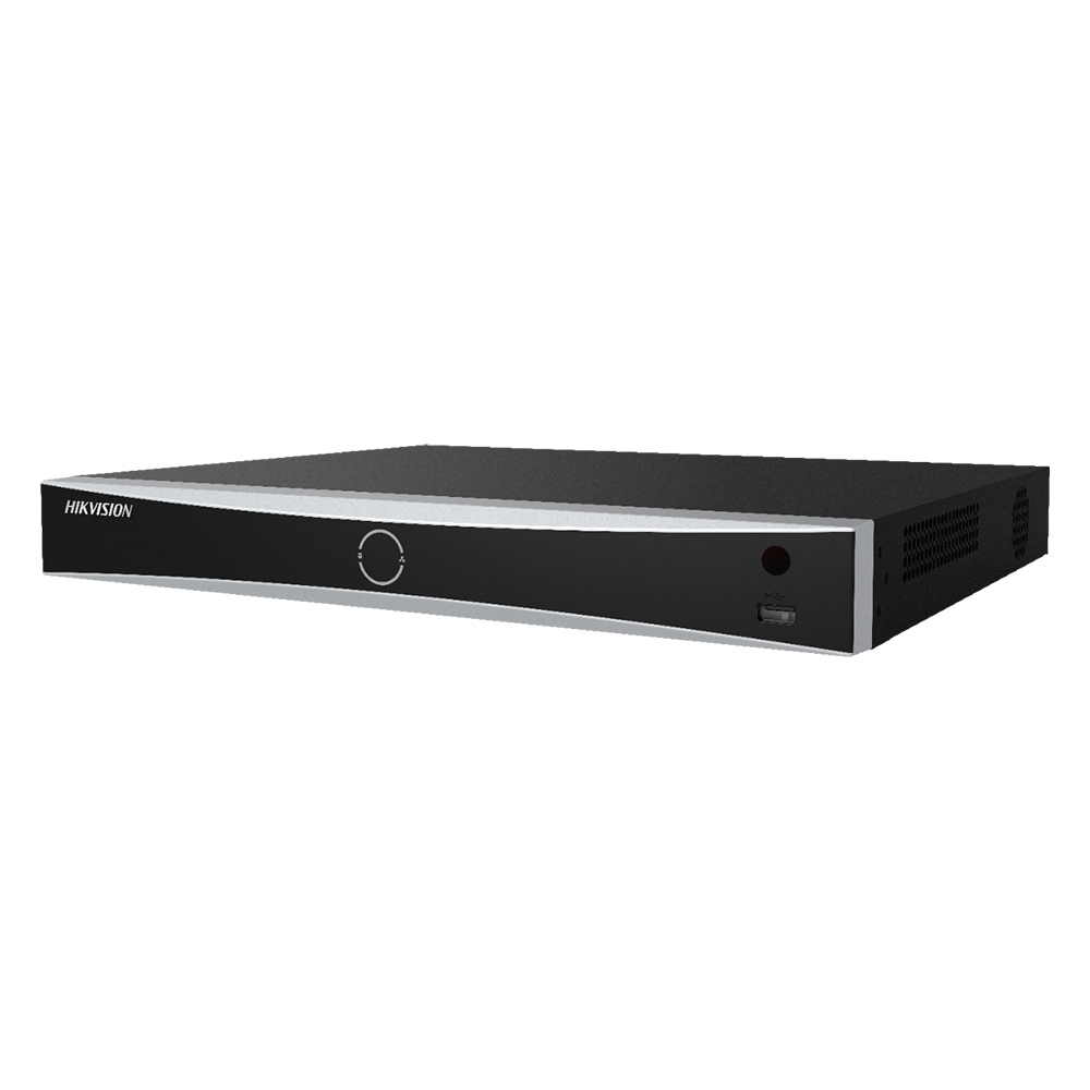 NVR 8 canale IP, 12MP, 8xPoE, Bitrate 80Mbps, H265+, 2xHDD, AcuSense - HikVision DS-7608NXI-I2/8PSC
