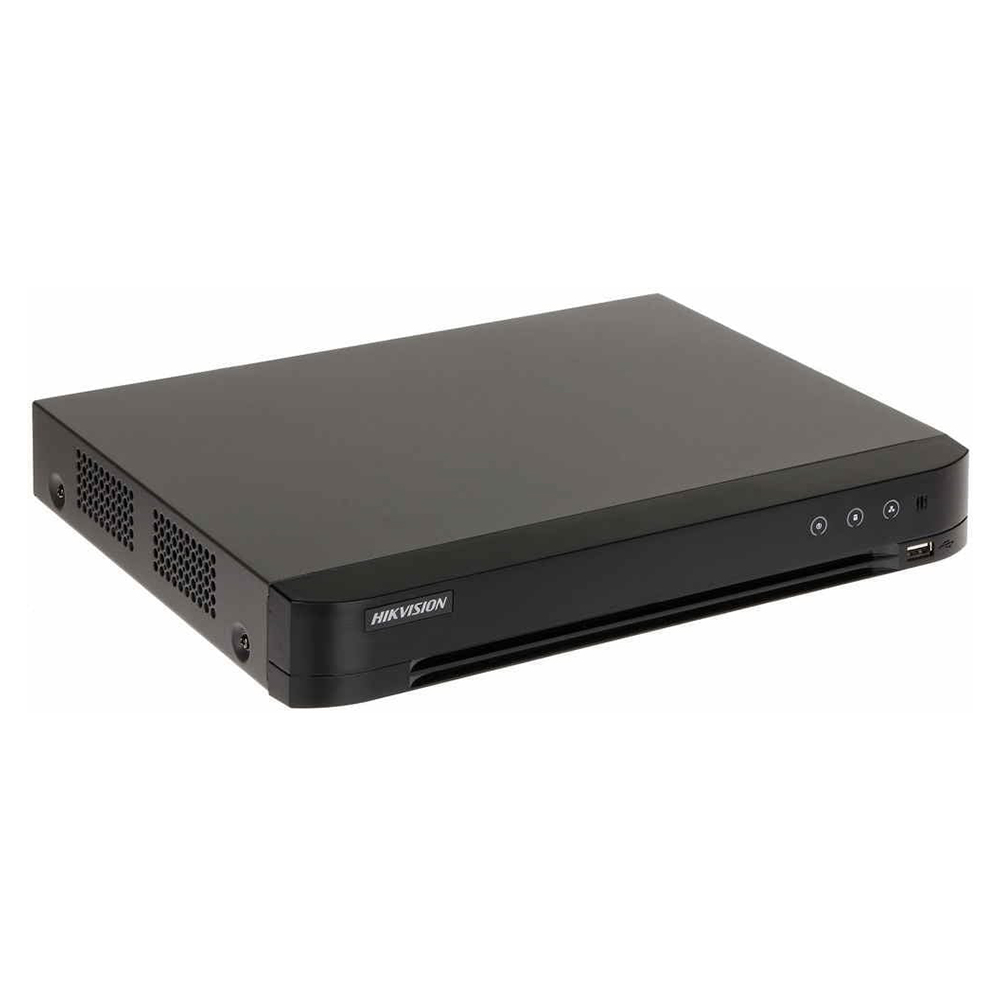 DVR 8ch 6MP inregistrare 2MP +1ch IP 6MP, 1xHDD, AcuSense, Audio - HikVision iDS-7204HQHI-M1/S/A