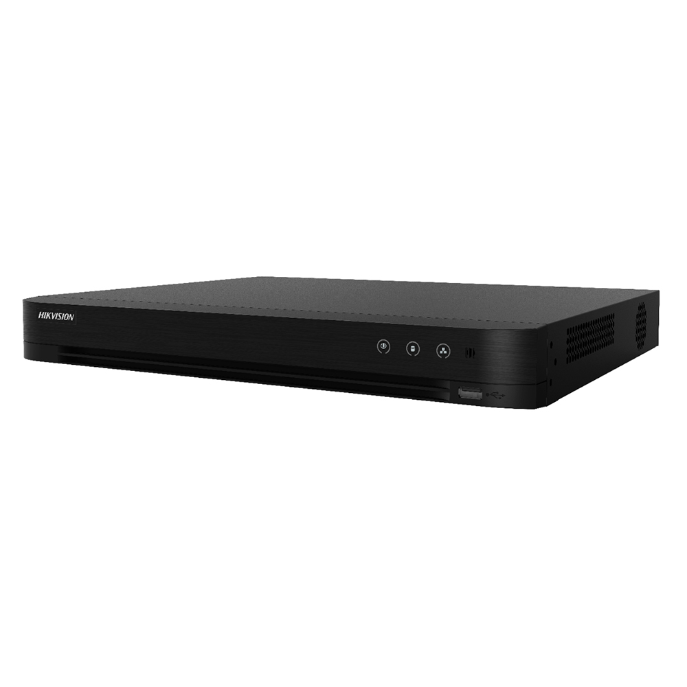 DVR 16 canale +16 canale IP, 8MP, H.265 Pro+, AcuSense, 1xHDD, Audio - HikVision iDS-7216HUHI-M2SE