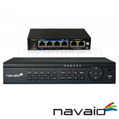 NVR 4 camere IP 1080P, 4 POE, Bitrate 16Mbps - Navaio NGD-8104POE