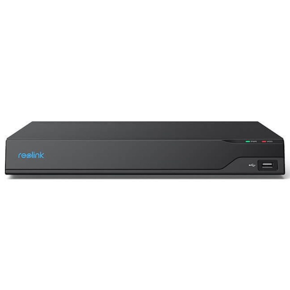 NVR 16 canale 12MP, PoE, H.265, HDMI 4K, AI, 2xHDD, 1x4TB inclus, audio RCA - Reolink NVS16