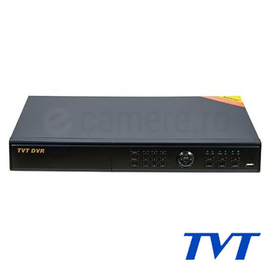 DVR 16 canale 1080P + 8 IP max 3MP, 2xHDD - TVT TD-2716TE-C