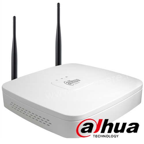 NVR WiFi 4 canale 5MP, Bitrate 80 Mbps - Dahua NVR4104-W