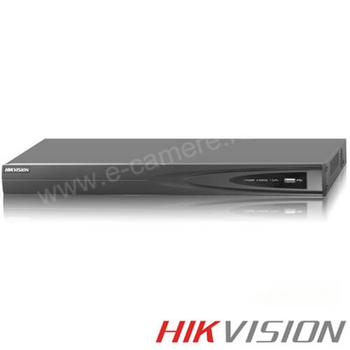 NVR 8 canale IP 5MP, Bitrate 80Mbps, 2xHDD - HikVision DS-7608NI-E2/A