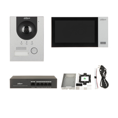 Kit Videointerfon IP 2MP cu ecran 7 inch, PoE, WDR, deschidere yala si aplicatie mobila - Dahua KTP01-S2(S)
