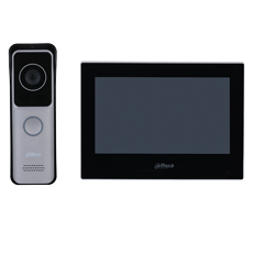 Kit videointerfon 2MP, Wi-Fi, monitor 7 inch, IC Card, aparent, 1 familie, WDR, PoE - Dahua KTW02