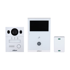 Kit videointerfon hybrid wireless si 2 fire, 4.3inch, 2MP, Card, Aparent - Dahua KTX02(S)