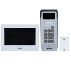 Kit videointerfon WiFi 2 fire, monitor tactil 7inch, control acces IC, aplicație mobilă- Dahua KTX03