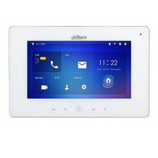 Post interior videointerfon IP, 7 inch LCD, Wifi, Micro SD, PoE, Alb - Dahua VTH5221DW-S2