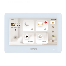 Post interior videointerfon, digital, Wi-Fi, touch screen 7inci, PoE, Alb - Dahua VTH5421HW-W