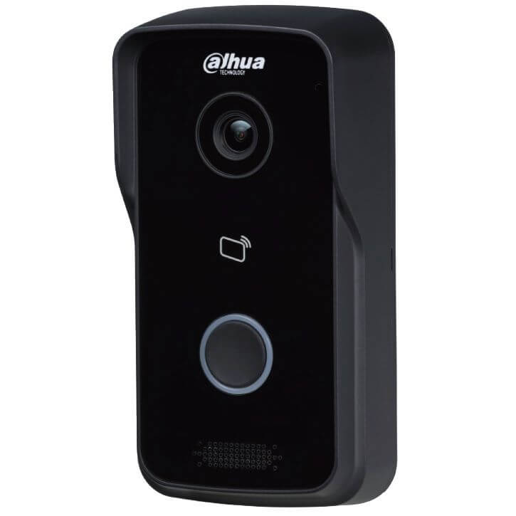 Videointerfon exterior IP cu camera 1MP, unghi 107°, cititor carduri si PoE - Dahua VTO2111D-P-S2