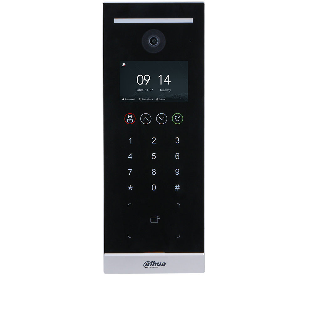 Post exterior videointerfon bloc IP 2MP cu ecran 4.3 inch, card ID, PoE, DMSS - Dahua VTO6521H-D