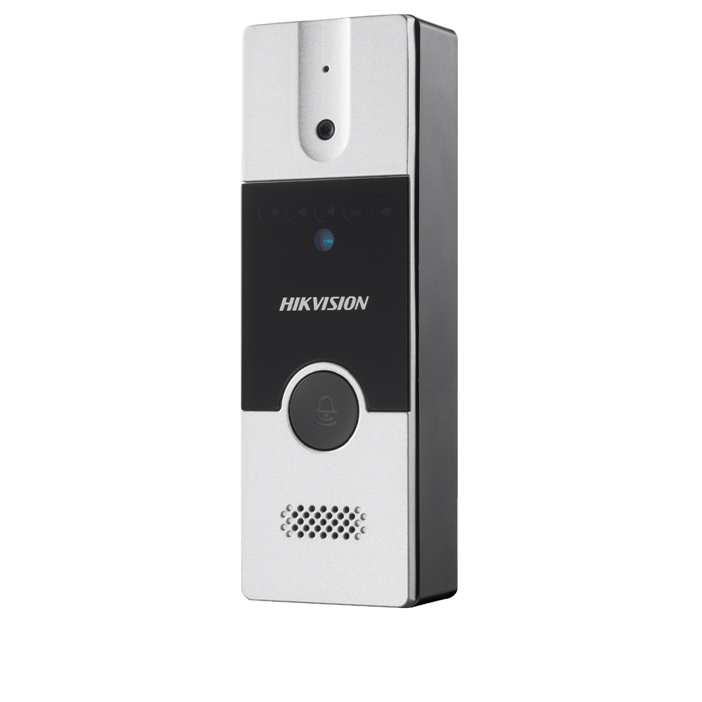 Post videointerfon exterior analogic 4 fire, cameră 720x576, IR 2m, deschidere yala - HikVision DS-KB2411-IM