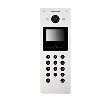 Videointerfon IP exterior cu camera HD 1.3MP, ecran 3.5 inch, cititor card Mifare si tastatura - HikVision DS-KD3002-VM