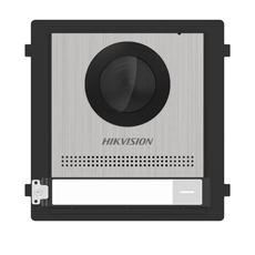 Videointerfon modular principal, 2MP, FOV 146°, 1xbuton, PoE, IR - HikVision DS-KD8003-IME1B/S